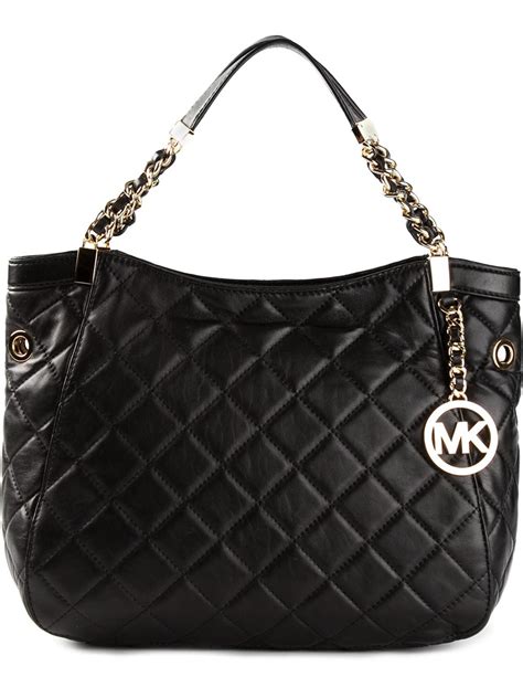 michael kors susannah quilted tote bag|michael kors canvas tote.